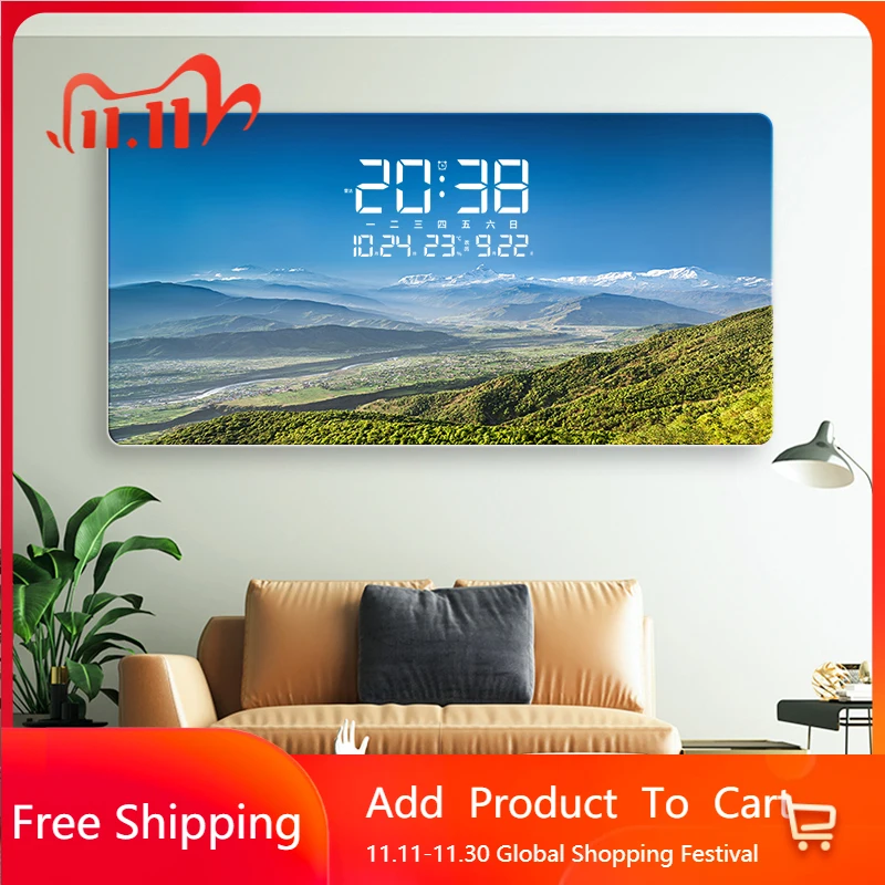 

Digital Living Room Wall Clocks Luxury Vintage Interior Modern Wall Clocks Bedroom Fashion Orologio Da Parete Home Decoration