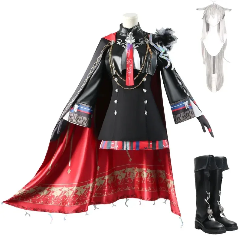 Arknights The Decadenza 여성 코스프레 의상 Lappland Cos 게임 애니메이션 파티 유니폼 Hallowen Play Role Clothes Clothing