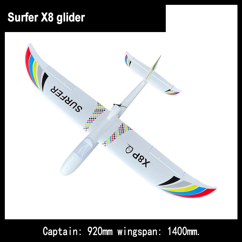 Captain 920mm New 2023 Surfer X8 Kepaqi Epo Copac Fpv 1.4m Detachable Wing Fixed Wing Toy Gift