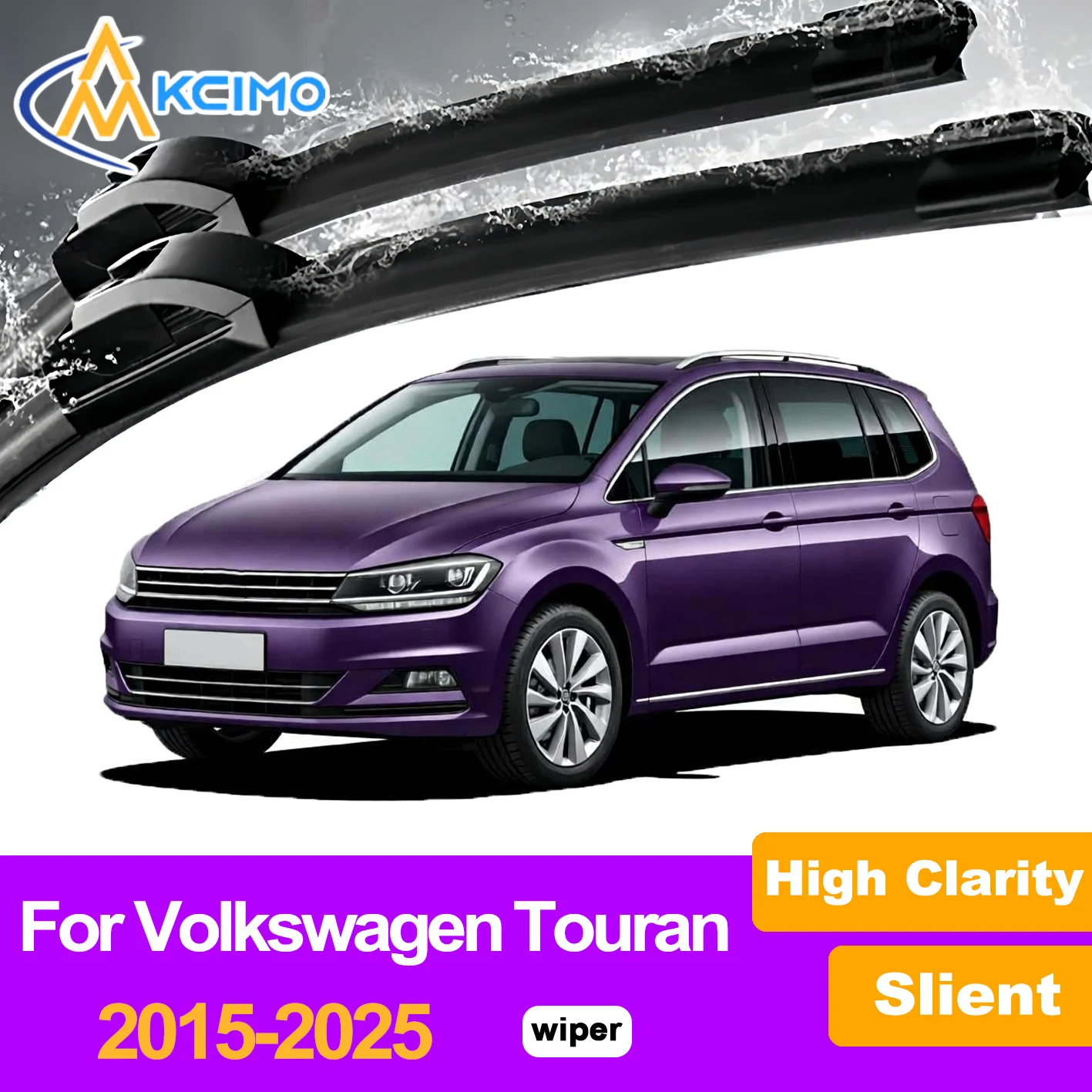 

2Pcs Front Windshield Wiper Blades For Volkswagen Touran 2015-2025 Windscreen Window Car Accessories