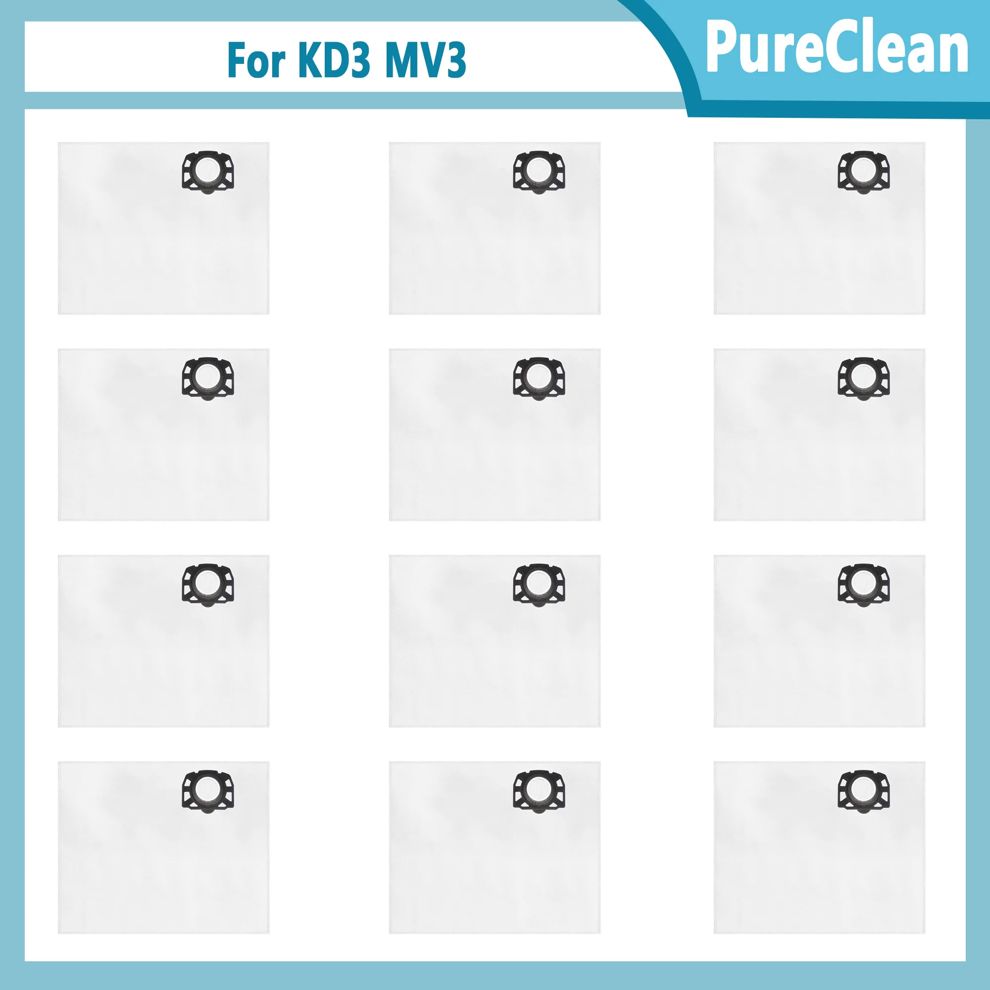 Bolsas para Aspiradora KFI 357 para Kärcher WD2 Plus / WD3 / KWD1 / KWD2 / KWD3 / WD3.200-WD3.800M / SE4001 / SE4002 / para Karcher