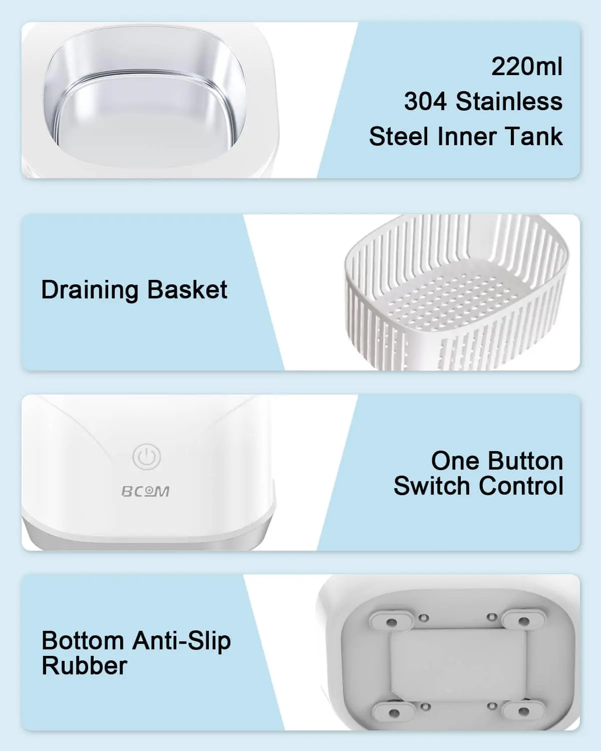 2025 آلة تنظيف الأسنان المحمولة خفيفة الوزن جديدة أطقم الأسنان والمجوهرات منظف بالموجات فوق الصوتية