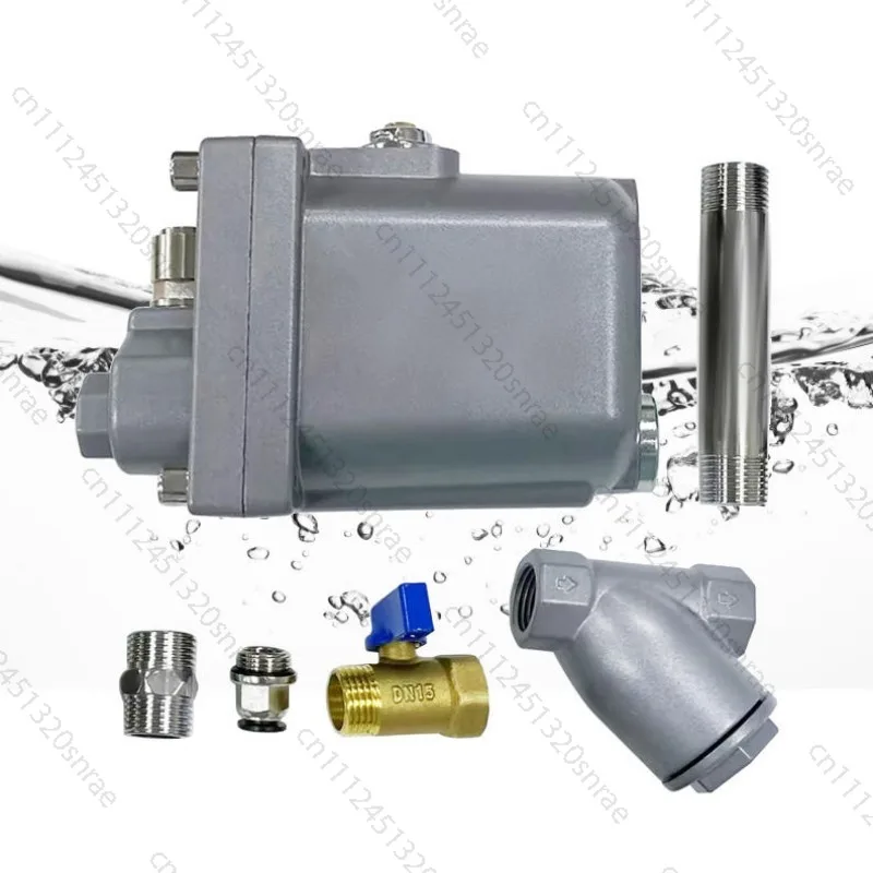Electronic Metal Zero Air Loss Condensate Discharge Device 680 Liters/min for Compressor Rooms and Factory Floors