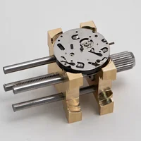 Soporte de movimiento de reloj, Base de fijación para levantar la parte trasera del reloj, herramienta de repuesto, herramienta de reparación de relojes ajustable para relojeros, nuevo