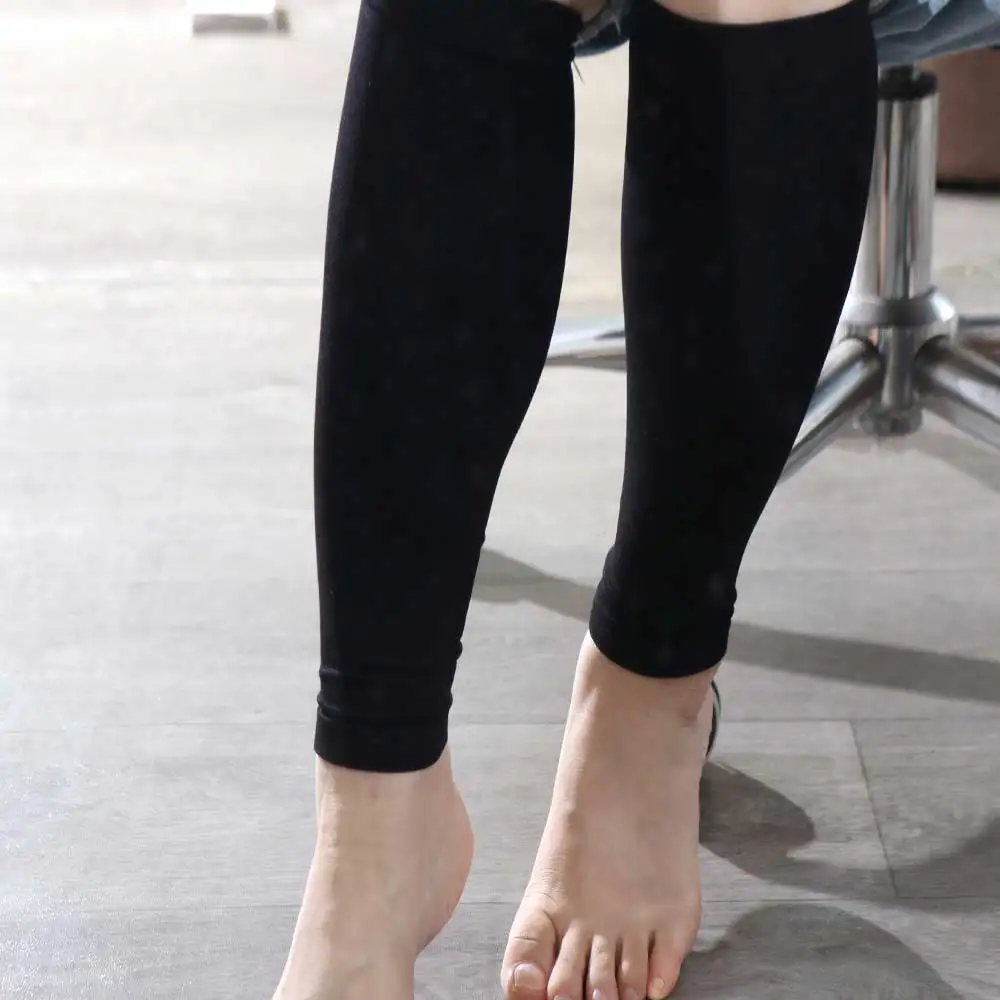 Nylon Elastic Socks Calf Style Thin Compression Calf Sleeve Breathable 1 Pair Calf Style Leg Socks Preventing Varicose Veins