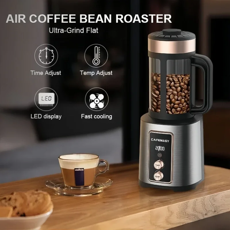 220V Automatic Coffee RoasterSmall Hot Air Coffee RoasterHome Coffee Bean MachineElectric Bean Roasters