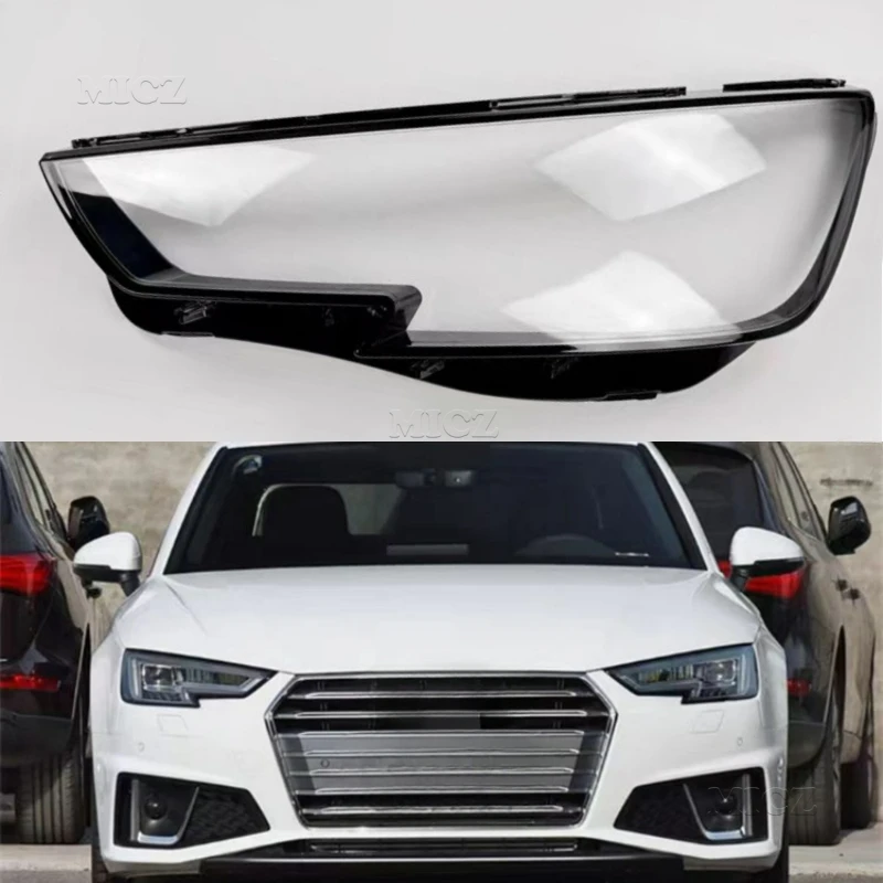 For Audi A4 A4L 2016 2017 2018 2019 Headlamp Transparent Cover Headlight Shell Lamp Shade Lampshade Lens Plexiglass Xenon Led