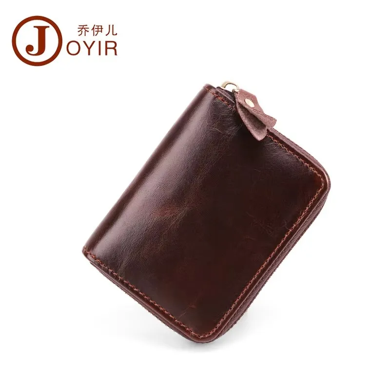 

Кожаный картхолдер для мужчин с защитой от RFID, унисекс, для карт и удостоверений личности, безкошельковый, с защитой информации