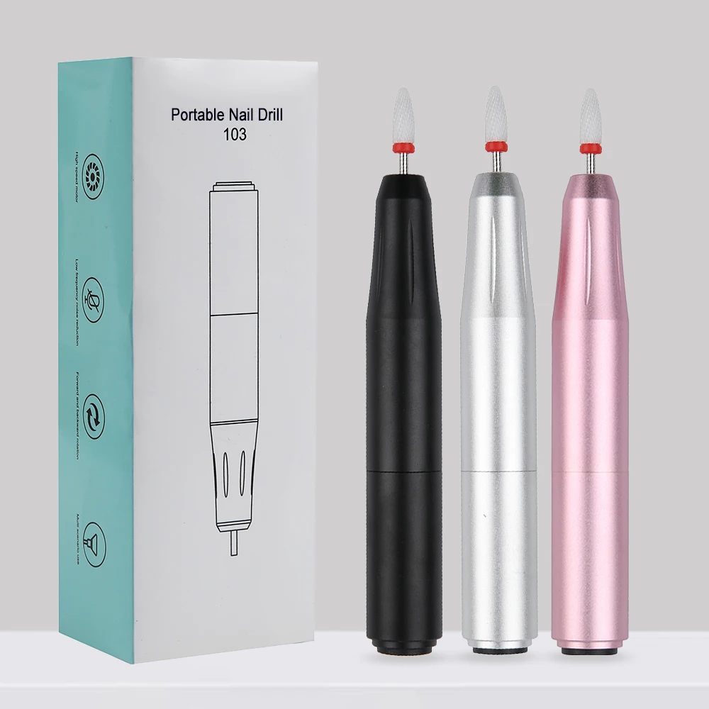 12000 RPM Draagbare Elektrische Nagelboormachine Slijpen Apparatuur Molen Polijsten Pen Tool Voor Manicure Pedicure Thuis Salon Gebruik