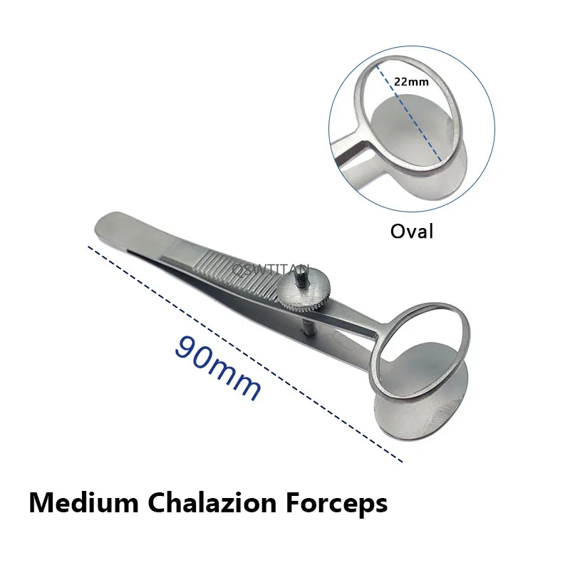 Aço inoxidável Chalazion Fórceps, Fórceps cirúrgicos oftálmicos, Instrumento, 1Pc