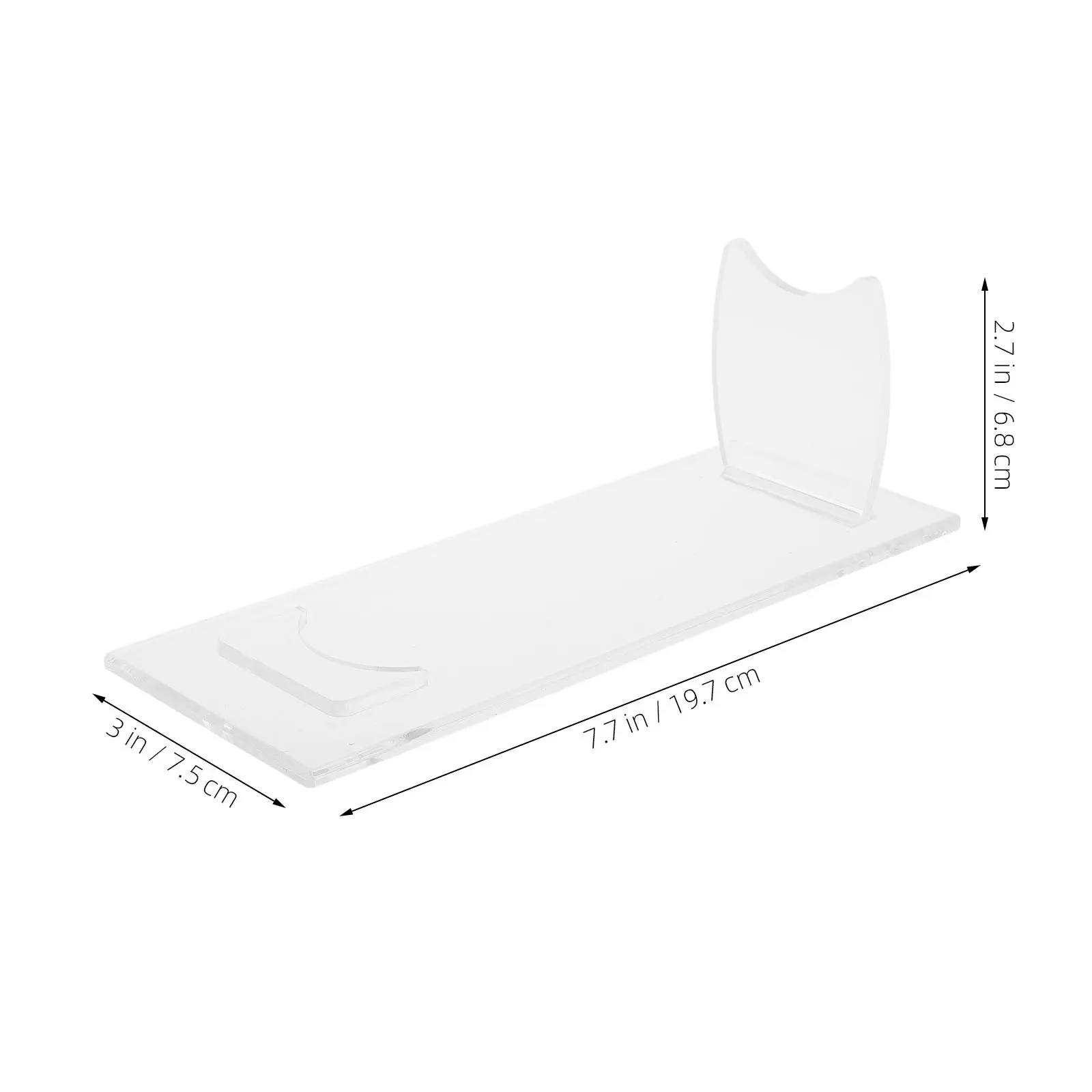 Acrylic Flashlight Display Base Clear Tabletop Stand Small Torch Store Stable Bracket for Flashlight Showing Rack Holder