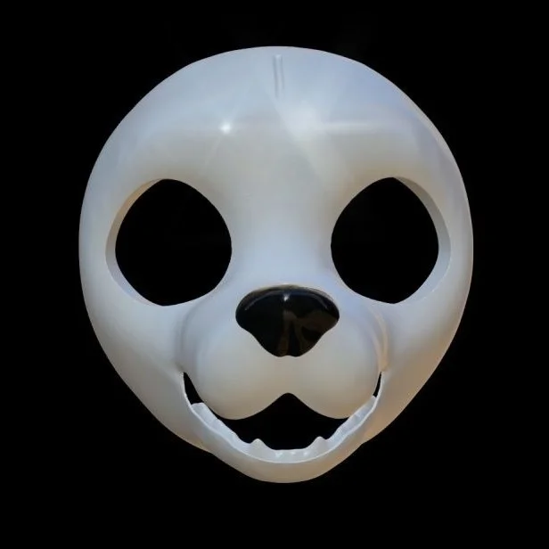 American Style Animal Costume Skull Medium Short Snouted Canine Skull Animal Head Shell Furry DIY Anime Accessories Props