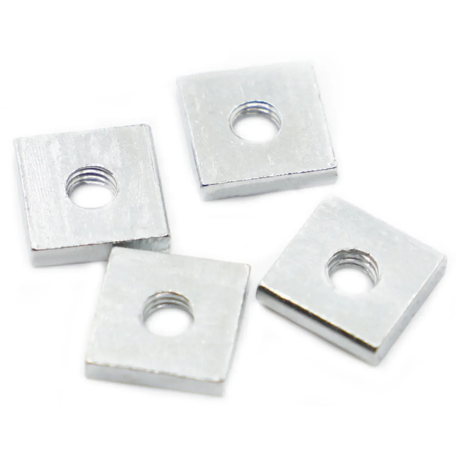 DIN562 Carbon Steel Square Nut M3 M4 M5 M6 Galvanized Zinc Plated Thin Quadrangle Block 4