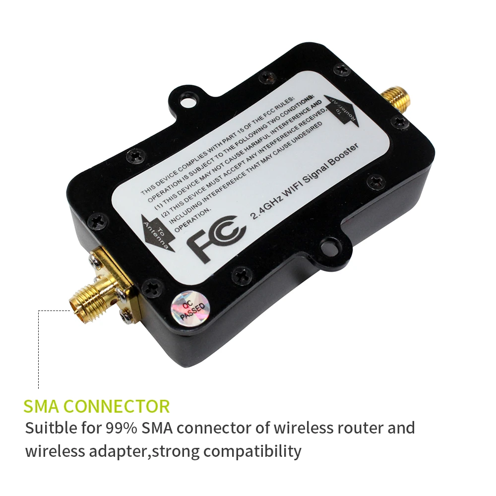 EDUP WiFi Booster WiFi Power Amplifier 2.4GHz 4W WiFi Signal Booster Wireless Range Repeater for WiFi Router Accessories Antenna