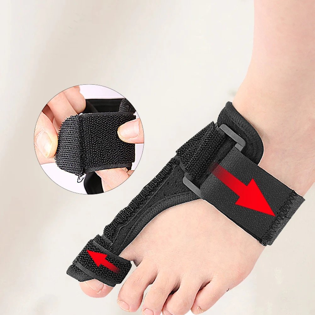 Bunion Corrector Bunion Splint Verstellbarer Big Toe Straightener Atmungsaktive Hallux Valgus Orthese Corrector für Männer Frauen