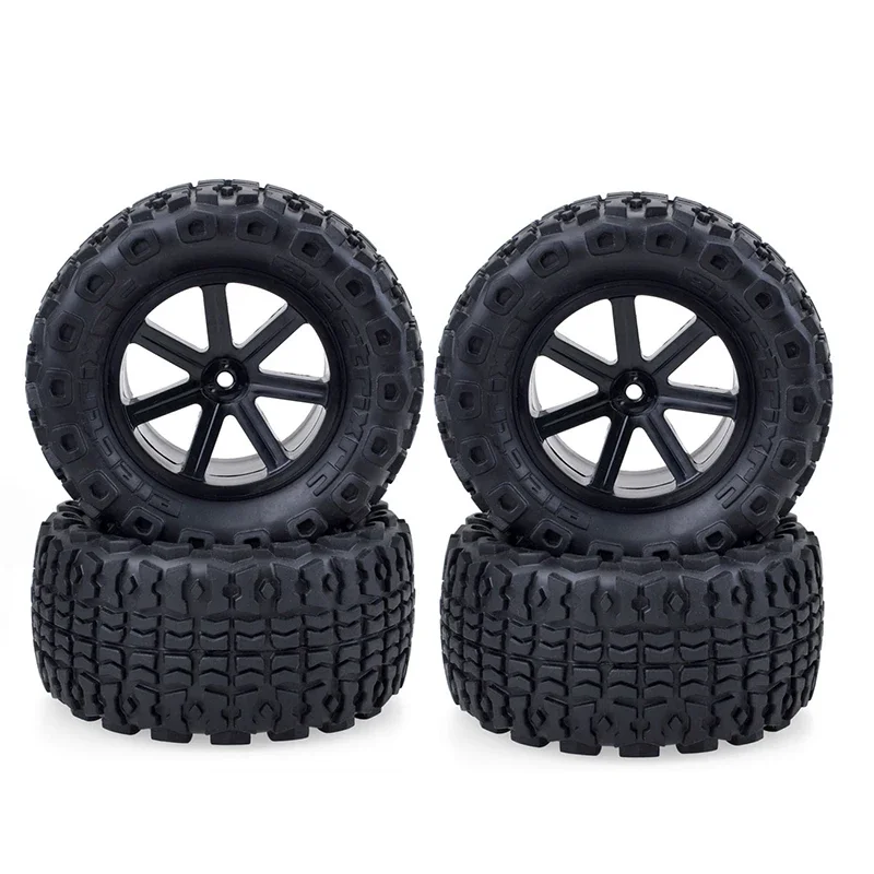 

4PCS 110mm RC Short Course Desert Truck Wheel Rim Tire Set 12mm Hub Hex for 1/10 RC trxs Remote Control Truggy