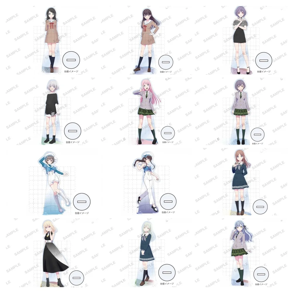 Game Ichigaya Arisa Shirokane Rinko Hiromachi Nanami Hikawa Hina Acrylic Stand Doll Anime Figure Model Plate Cosplay Toy Gift