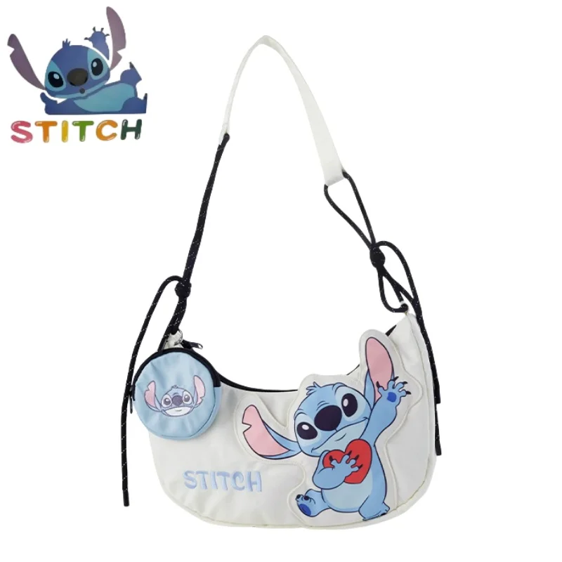 

New Lilo & Stitch Crossbody Shoulder Bag Cartoon Stitch Casual Bag Large-capacity Portable Storage Holiday Gifts Commuting