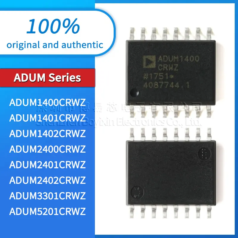 Original genuino ADUM5201CRWZ ADUM3301CRWZ ADUM2402CRWZ ADUM2401CRWZ ADUM2400CRWZ ADUM1402CRWZ ADUM1401CRWZ ADUM1400CRWZ