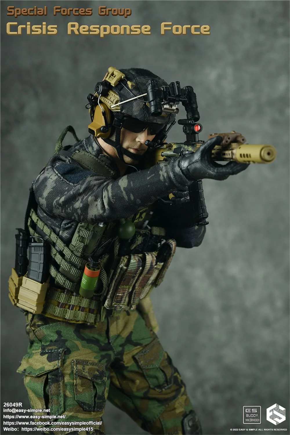 1/6 Easy&Simple ES 26049R Special Forces Group Response Force Full Set Moveable Action Figure Set For Fans Gift