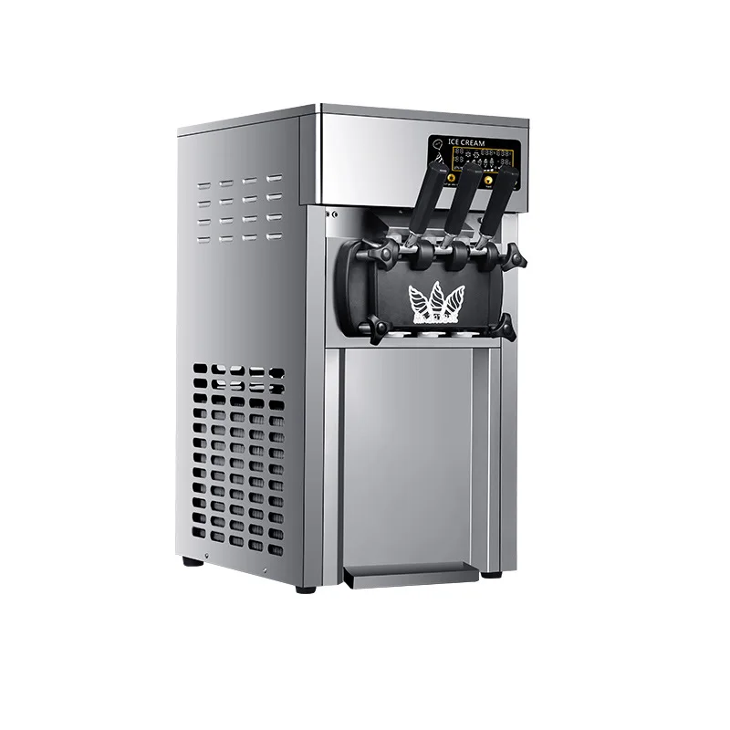 

Ice cream machine, desktop, with pre-cooling, soft ice cream, small, cone, commercial