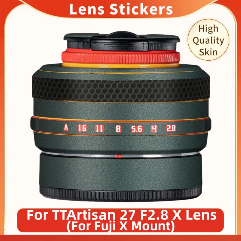 

Наклейка для TTArtisan 27 F2.8 X наклейка на объектив скины 27 мм 2,8 Обложка на объектив TTArtisan AF27 F2.8 наклейка на рассеиватель Protector
