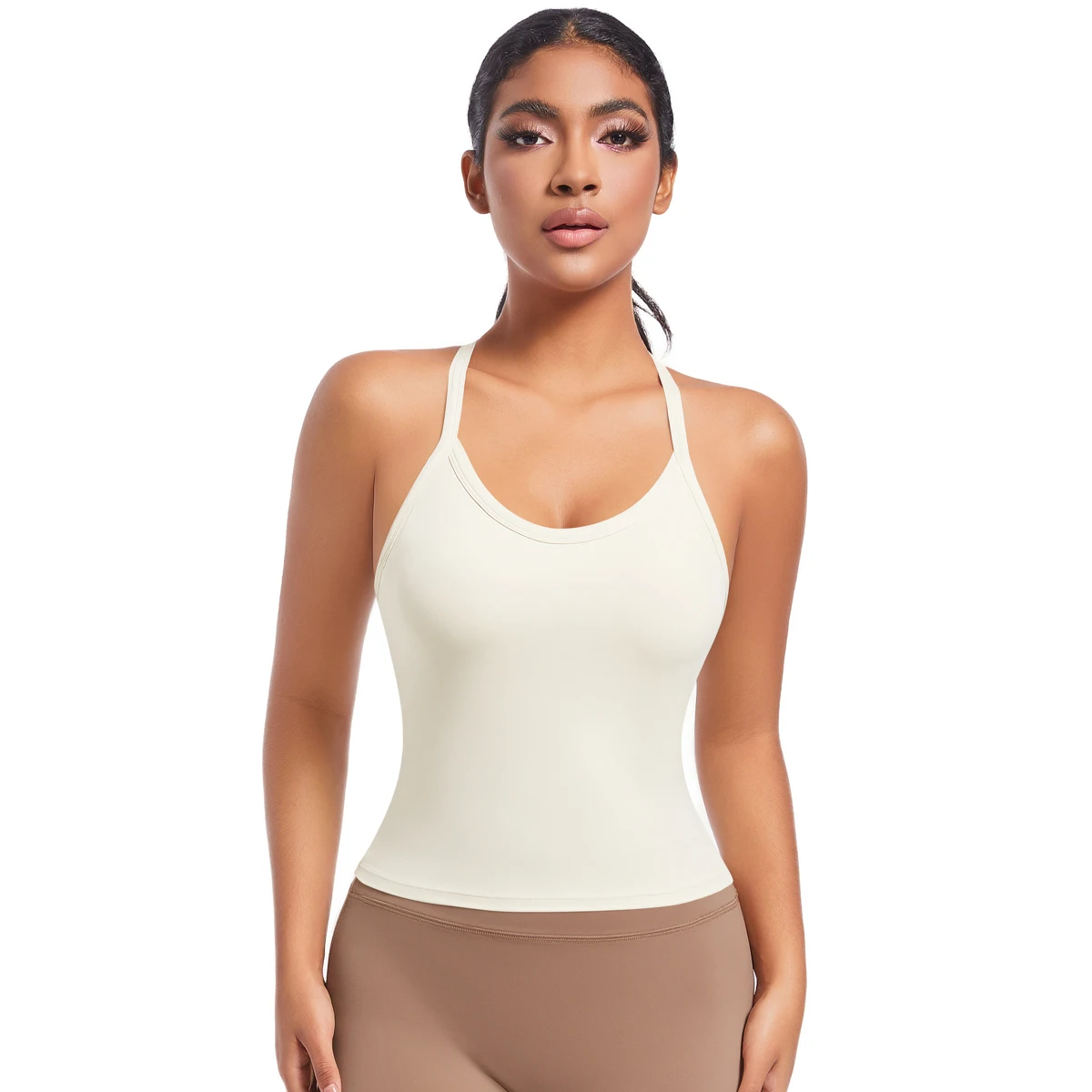 Yoga Bra Underwear Women Summer Shockproof Bra Beautiful Back Sports Running External Wear Training Fitness Yoga Tank Top Bra
