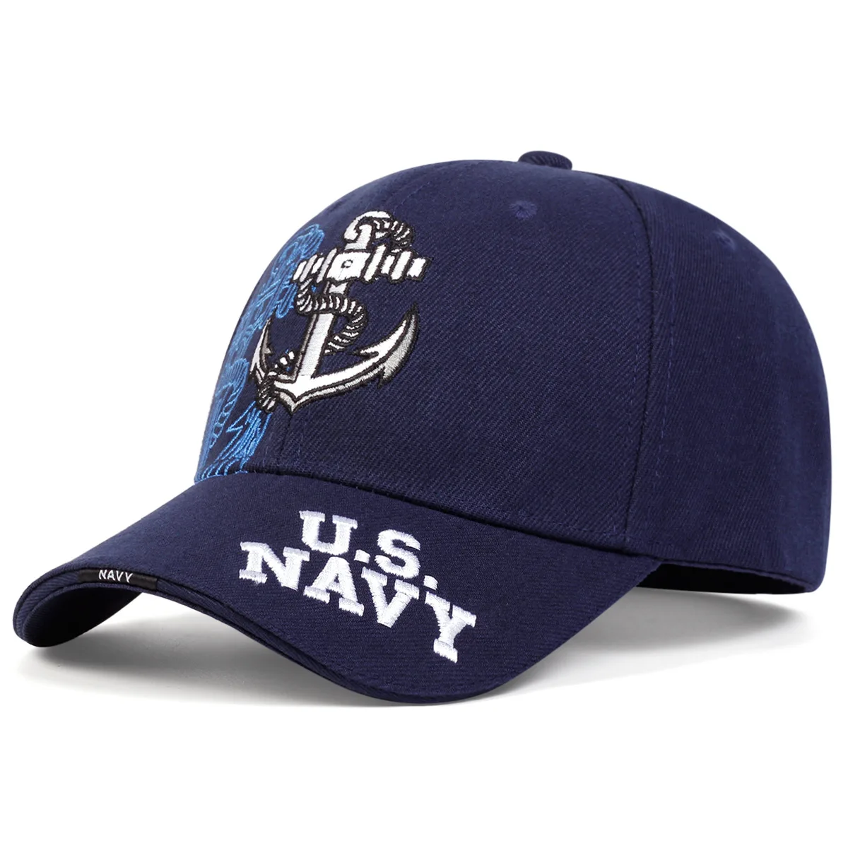 Baseball Cap Outdoor Sports Travel Male Personality Fashion Street Korean Version Double Anchor Embroidery Cap