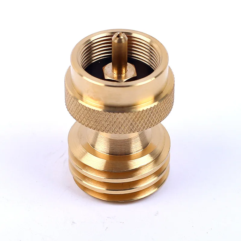 North American standard propane tank adapter brass adapter converter universal gas cylinder 1 pound to 20 pound propane tank