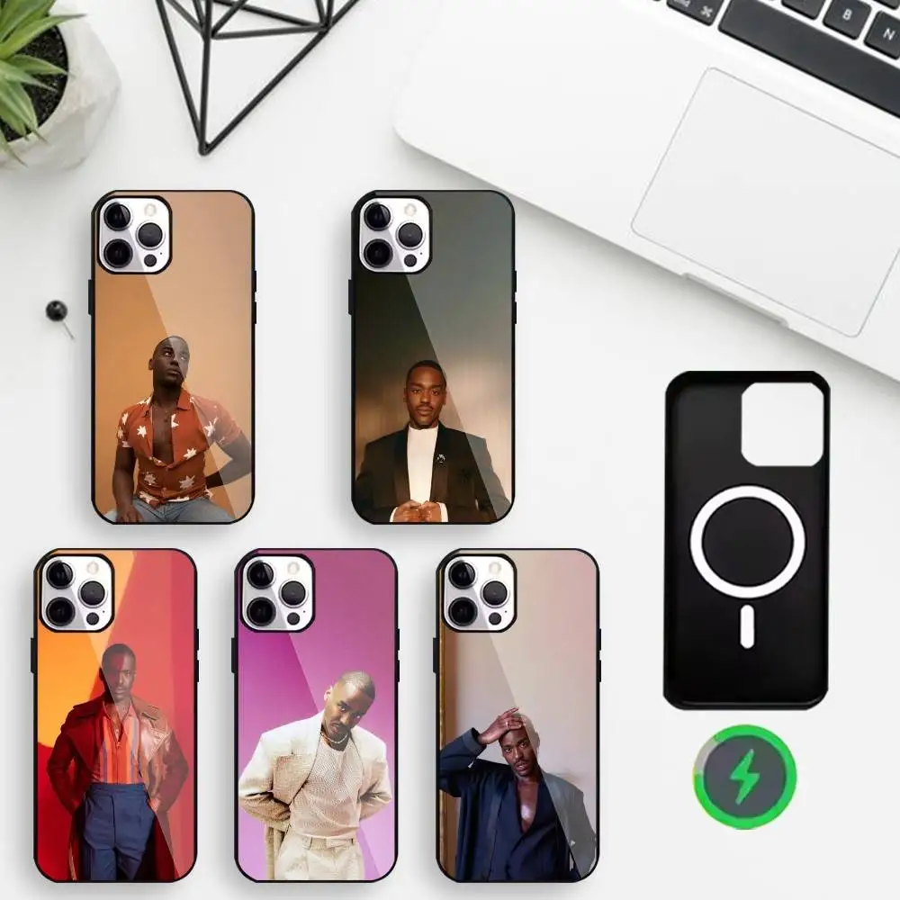 

F-Funky Chic Icon Ncuti Gatwa Phone Case For iPhone17,16,15,14,13,12,11 Plus,For Magnetic Wireless Charge Cover