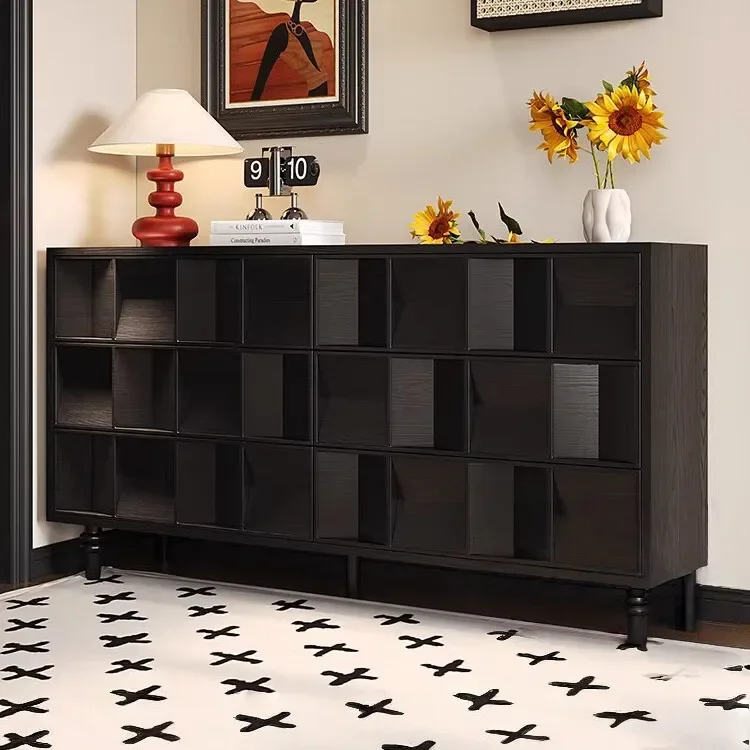 

XX39Italian minimalist solid wood dining side cabinet modern simple storage household storage porch cabinet