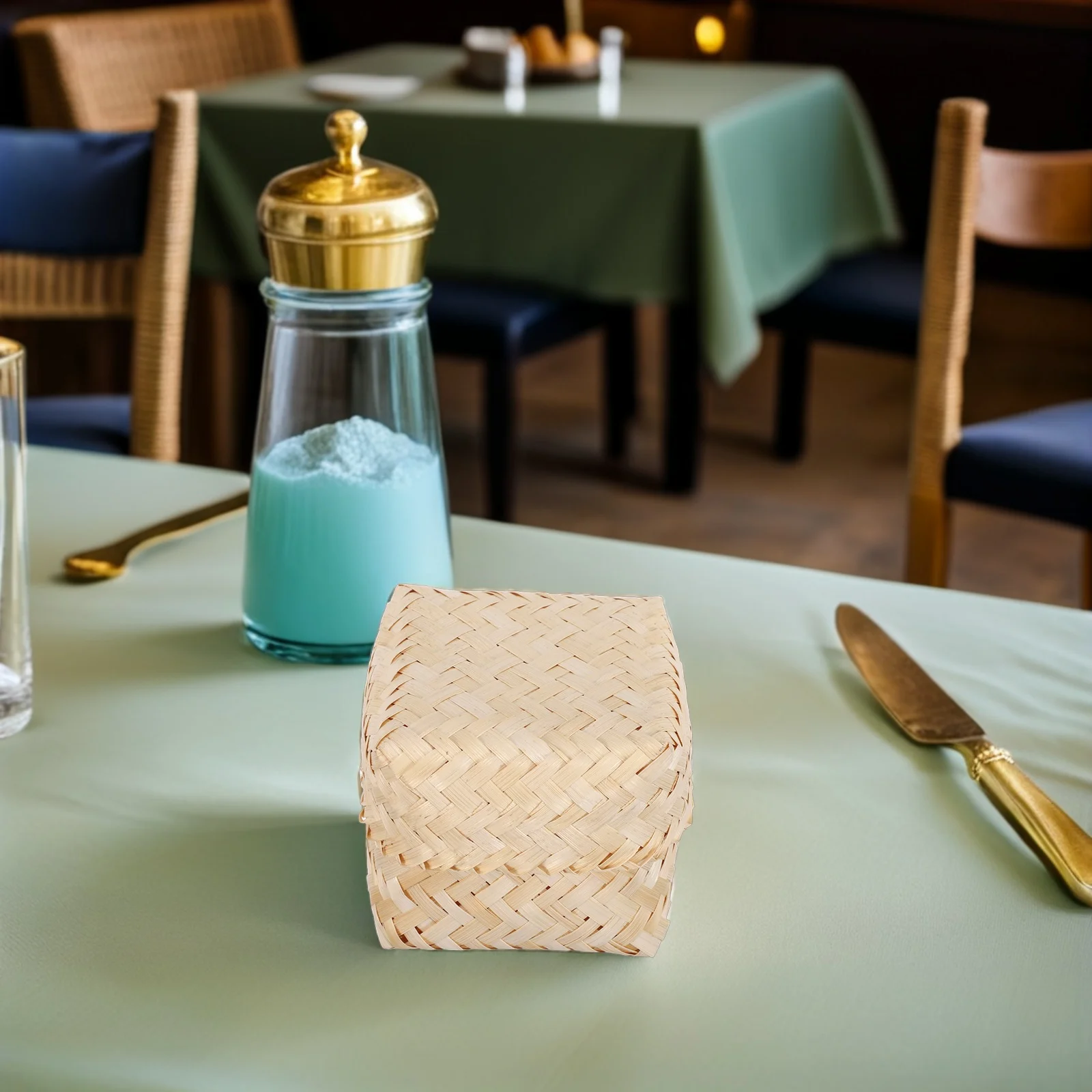 

Small Bamboo Rice Steamer Basket Handmade Woven For Sticky Rice Dim Sum Dumplings Asian Cuisine Cooking Steaming Tool