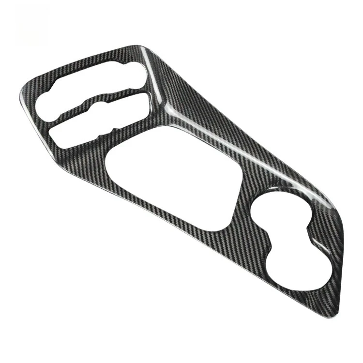 

ES автомобильные детали интерьера из углеродного волокна, панель переключения передач для Dodge Challenger, аксессуары для салона автомобиля, наклейка