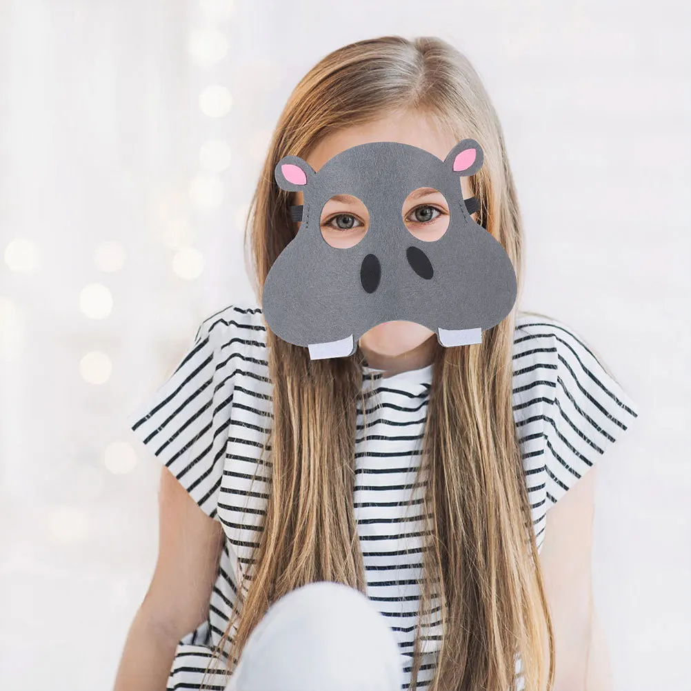 

5Pcs Non-Woven Animal Mask Funny Cartoon Kids Party Masks Halloween Cosplay Performance Props Animal Mask Cosplay Mask,