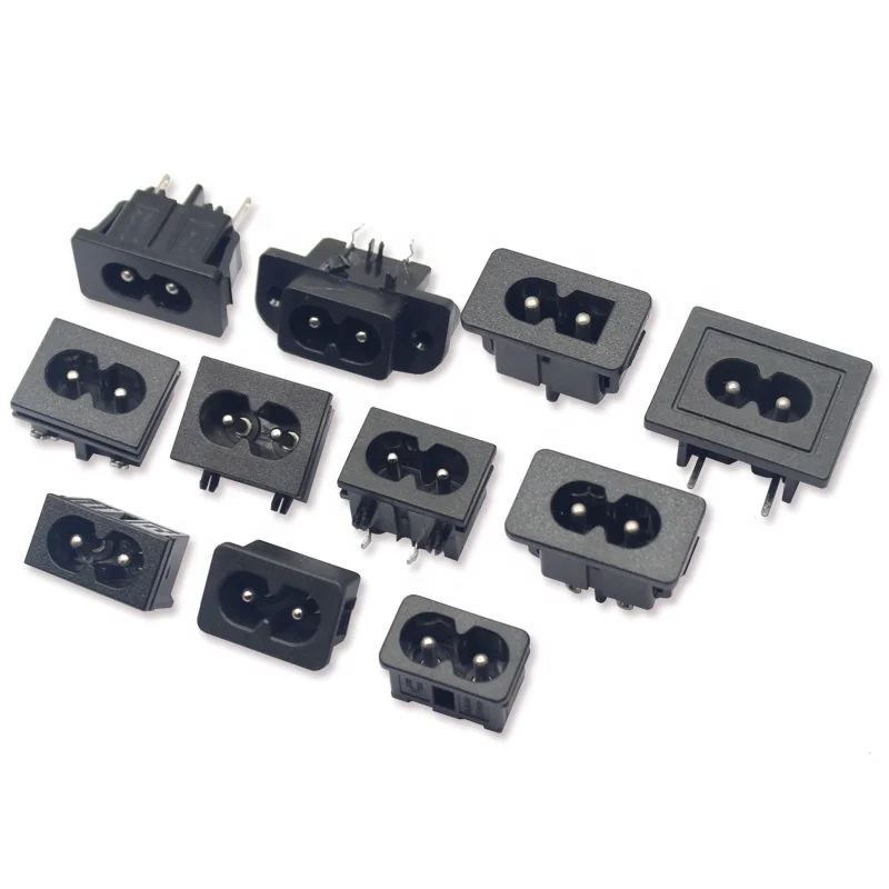 

Industrial Electrical 2 Pin Male C8 Power Small Socket Iec C8 Power Connector