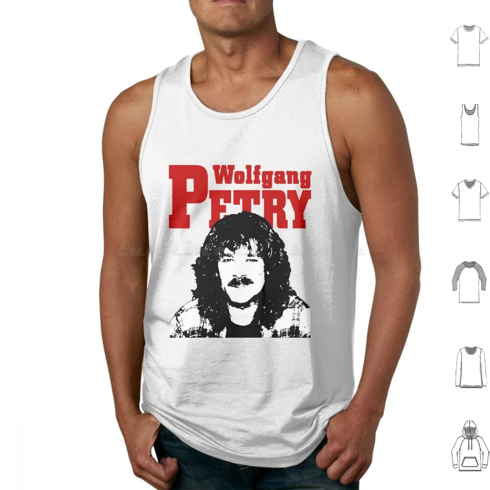 Wolfgang Petry Camisetas sin mangas de algodón estampado Wolfgang Petry Wolf Albach Retty Wolf Alice Wolf Andreas Wolf Andreas Hess Wolf Auf