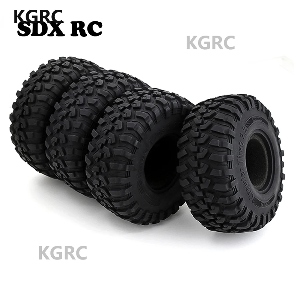 4 sztuki 130*50MM RC samochód 2.2 opony do kół gumowe opony dla 1/10 samochód zdalnie sterowany RC osiowy SCX10 Trx-4 RR10 Wraith 90046 90047