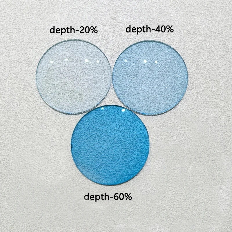 1.56 1.61 1.67 1.74 Dyed Prescription resin aspherical lens discoloration solar eye lenses Optical myopia lens