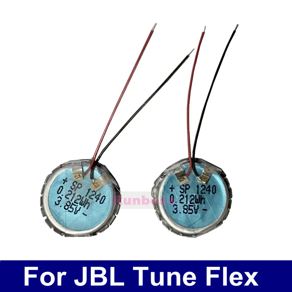 New 1240 3.85V 55mAh Headset Battery for JBl Tune Flex TWS Wireless Bluetooth Earphone Charging Case Compartment