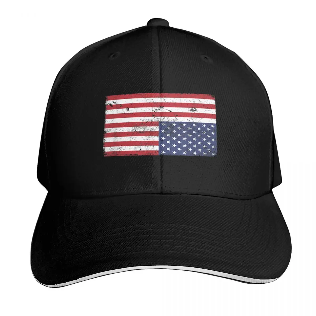 American Flag Distress Upside Down United States USA Baseball Cap Men Women Casual Summer Sport Sun Cap