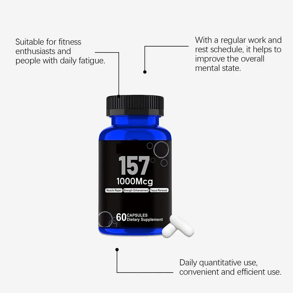 1000mcg 157 Highly Effective Nutritional Supplement Capsules Enhance Immunity Improve Overall Health Promote Nutrient Absorption