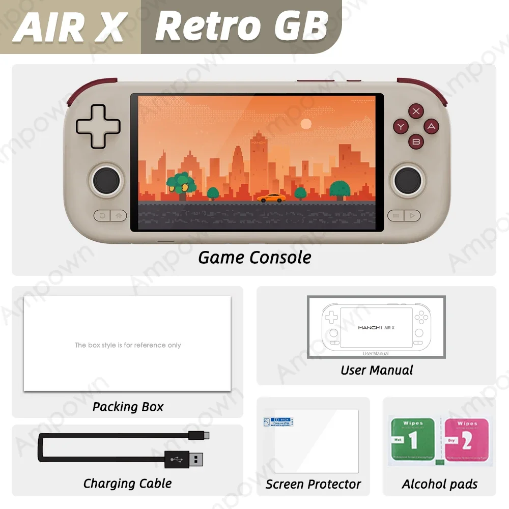 MANGMI AIR X Handheld Game Console Qualcomm Snapdragon 662 Android 14