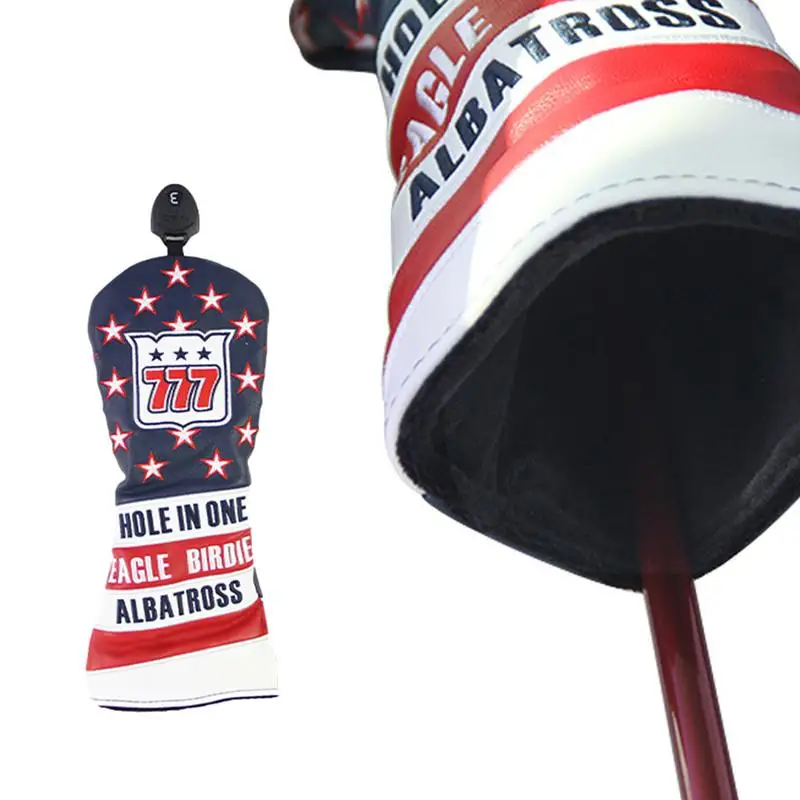 Driver Headcover For Golf Waterproof Golf Head Covers With Stars And Stripes Stretchable Golf Club Head Covers Golf Accessories