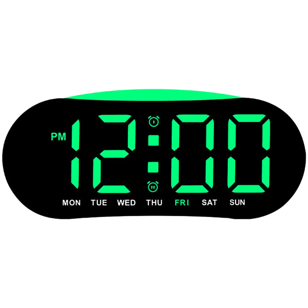 LED Alarm Clock with Dual Independent Alarms Week Display Date and Room Temperature Monitoring for Everyday Use