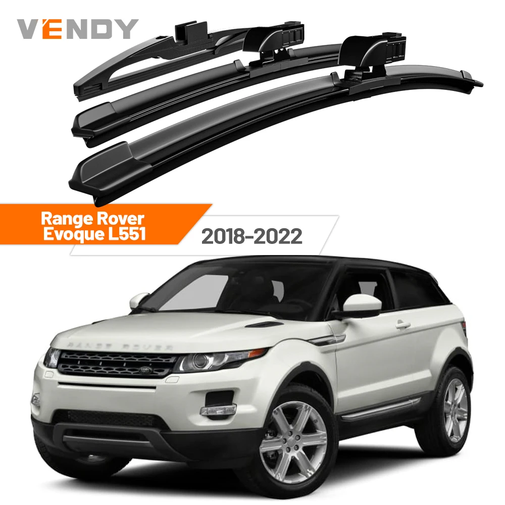 

For Land Rover Range Rover Evoque L551 2018-2022 2019 2020 2021 Front & Rear Windshield Wiper Blades Windscreen Wipers Set