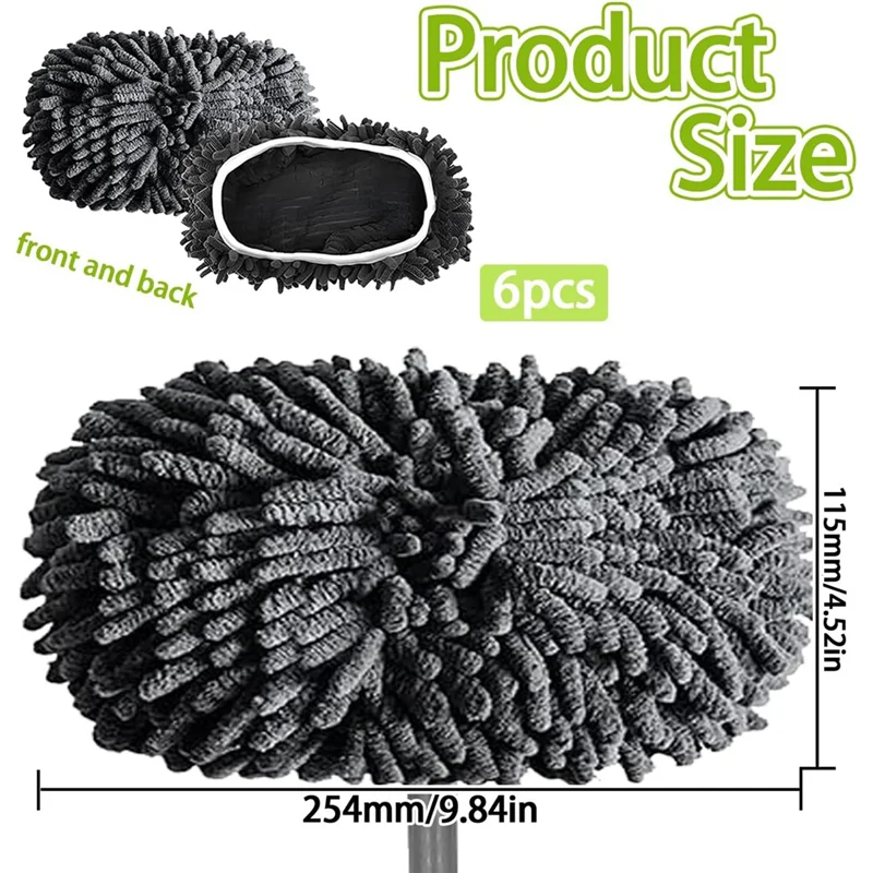 ABKR-Wipes Reusable For Swiffer Sweeper Mop, Floor Mop Cover, Dry Floor Cloths/Wet Floor Cloths, Washable Mop Cloth