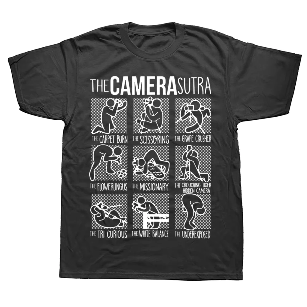 Die Kamera Sutra Lustige Fotograf Kamera T Shirts Grafik Baumwolle Streetwear Kurzarm Geburtstag Geschenke Sommer Stil T-shirt