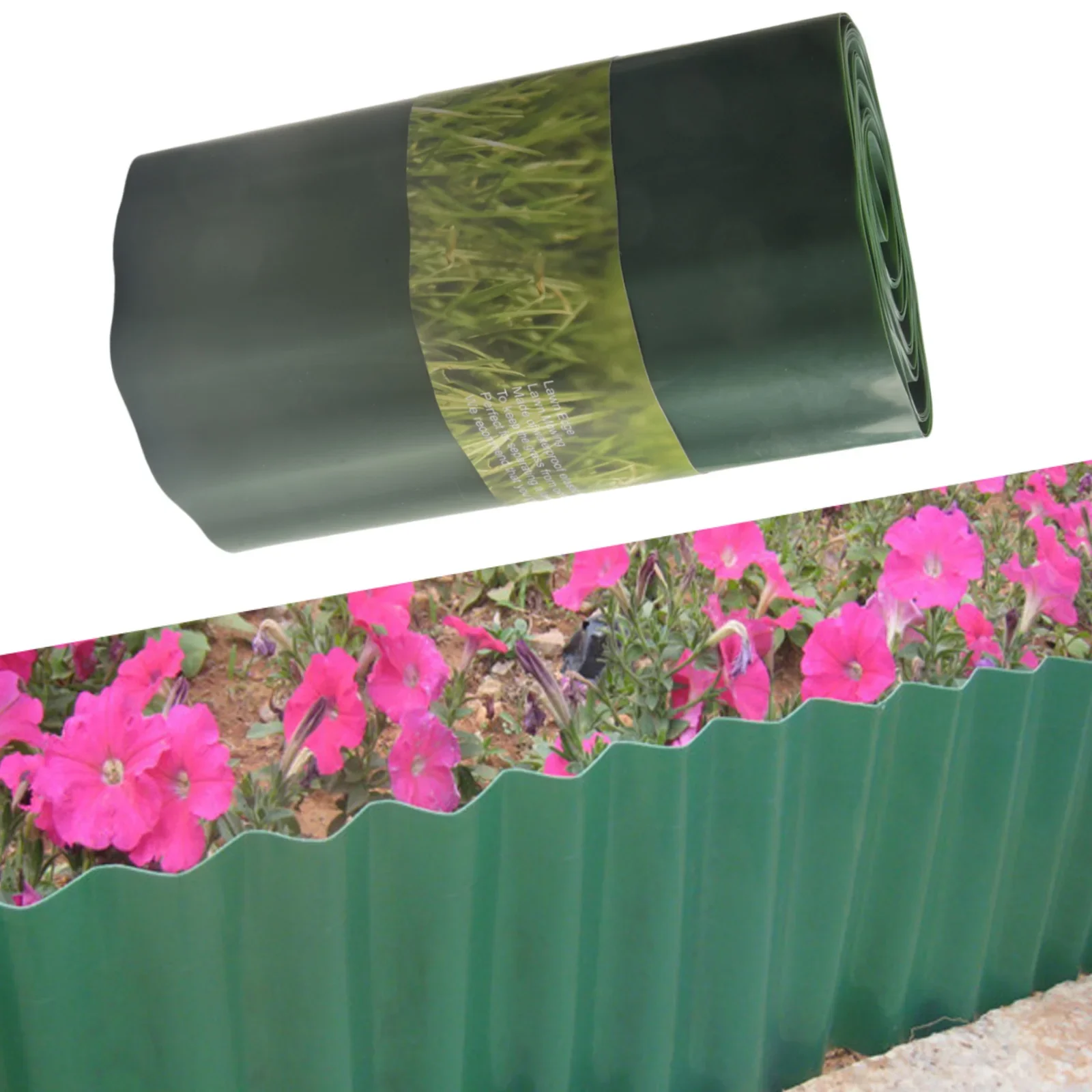30/40cm Grass Lawn Edge Border Path Edging Fence Outdoor Landscape Garden Decor DIY Flexible Lawn Edging Fence