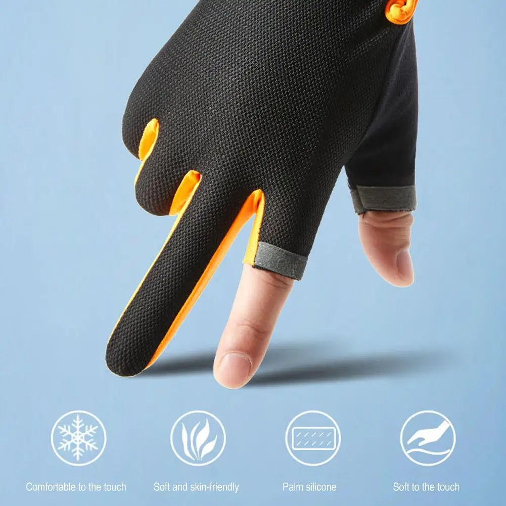 Touch Screen Full Finger Cycling Fitness Fishing Gloves Anti-Abrasion Protection Summer Mesh Fabric Thin Outdoor Sports Gloves