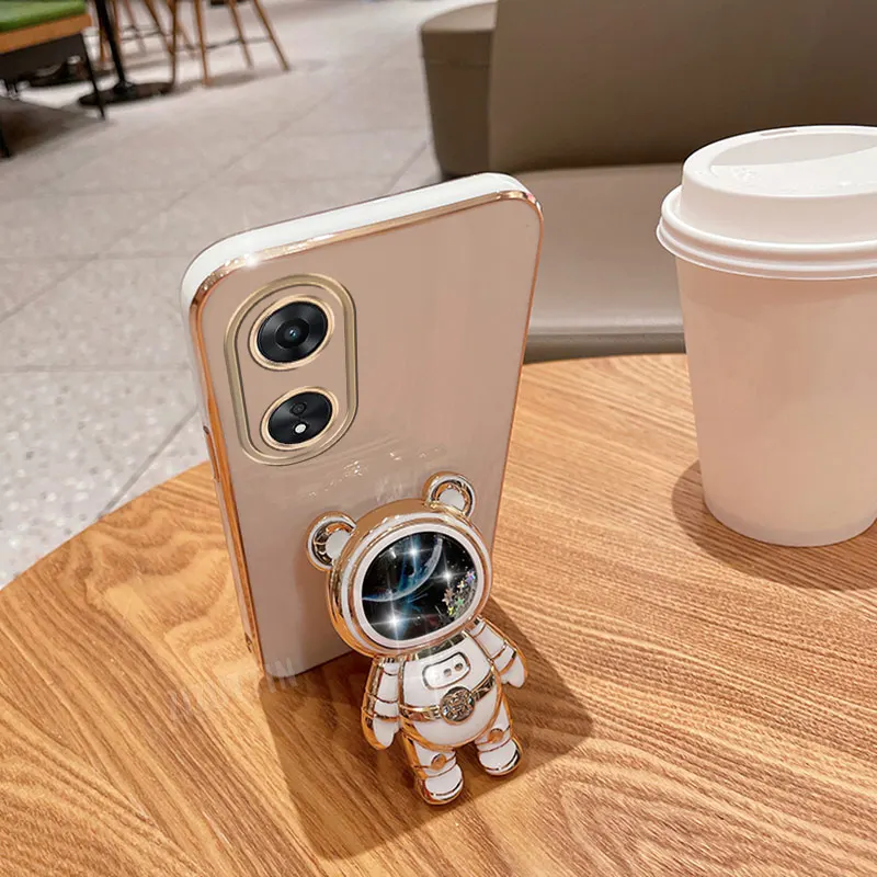 مجوهرات بريق رائد الفضاء الدب حامل هاتف الحال بالنسبة ممن لهم A38 A36 A76 A58 A57 A74 A78 A5 A7 A79 A95 A60 A18 A53 A17 A16 4G 5G #5